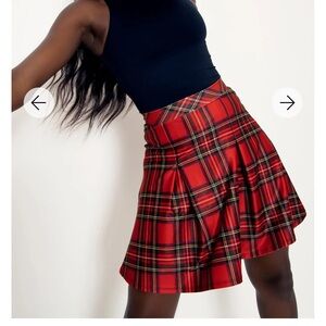Blackmilk TARTAN RED SCHOOL SKIRT